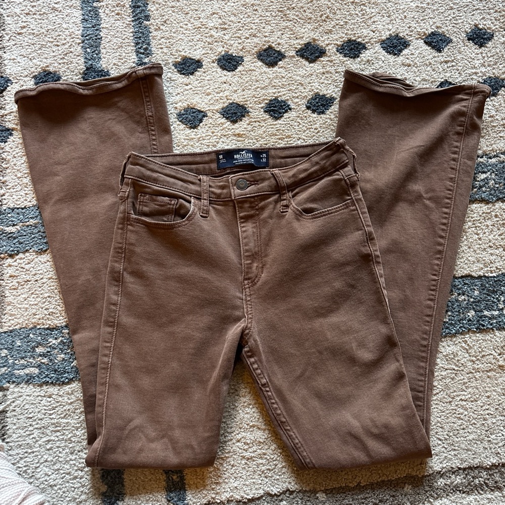 Hollister Tan High-Rise Vintage Jeans